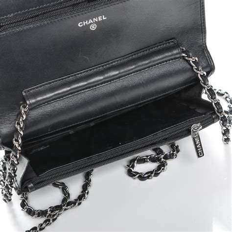 chanel black cambon quilted wallet|Classic wallet on chain .